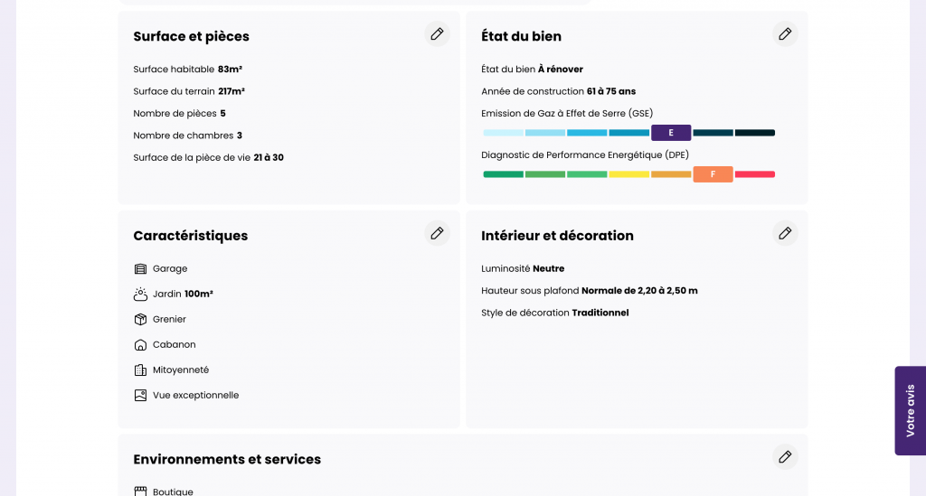 Estimation complète Estimia